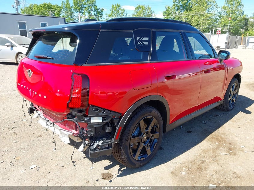 2026 Mini Countryman VIN WMZ23GA09T7U54931 IAAI salvage auction — FRONT & REAR, Salvage (Ohio), sold $11,300 on 2026-07-13 (photo 4)