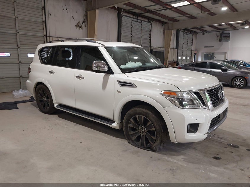 2020 Nissan Armada VIN JN8AY2NFXL9360967 IAAI salvage auction — LEFT REAR, Salvage (North Carolina), sold $6,975 on 2026-08-01 (photo 1)