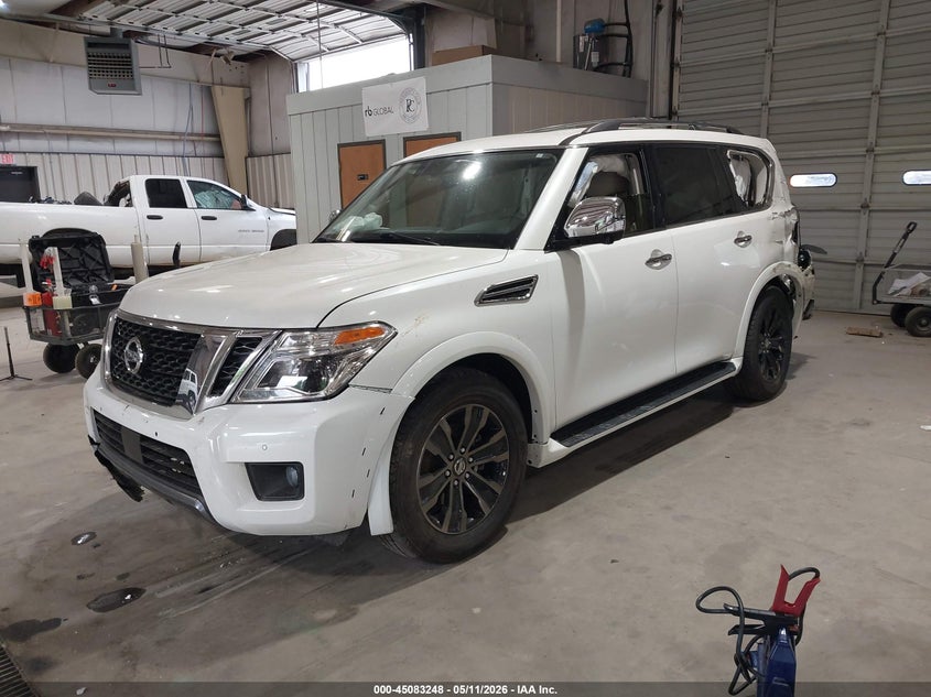 2020 Nissan Armada VIN JN8AY2NFXL9360967 IAAI salvage auction — LEFT REAR, Salvage (North Carolina), sold $6,975 on 2026-08-01 (photo 2)