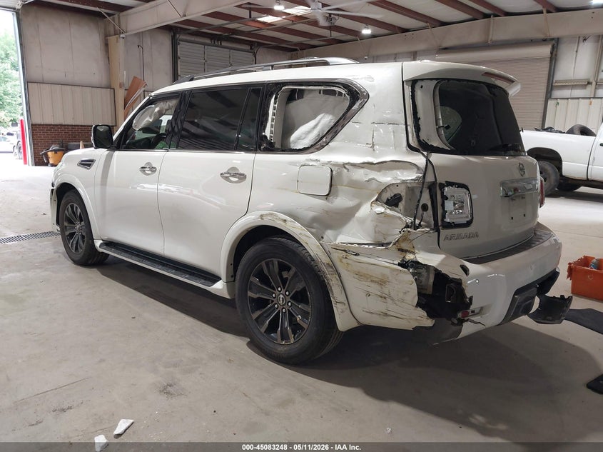 2020 Nissan Armada VIN JN8AY2NFXL9360967 IAAI salvage auction — LEFT REAR, Salvage (North Carolina), sold $6,975 on 2026-08-01 (photo 3)
