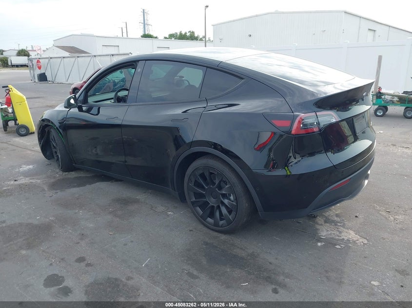 2022 Tesla Model y VIN 7SAYGDEE4NA006080 IAAI salvage auction — LEFT FRONT, Certificate Of Destruction (Florida), sold $11,000 on 2026-07-23 (photo 3)