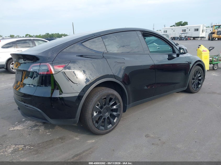 2022 Tesla Model y VIN 7SAYGDEE4NA006080 IAAI salvage auction — LEFT FRONT, Certificate Of Destruction (Florida), sold $11,000 on 2026-07-23 (photo 4)