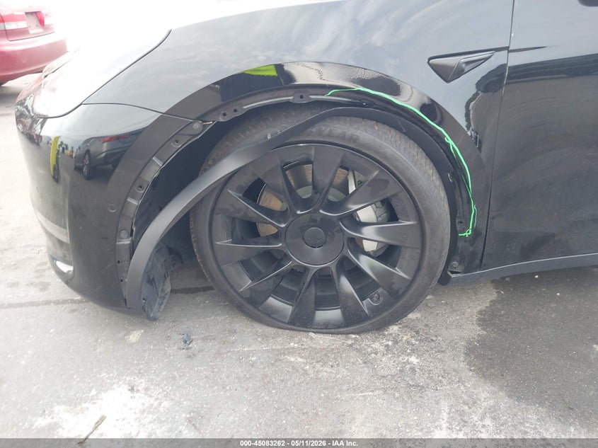 2022 Tesla Model y VIN 7SAYGDEE4NA006080 IAAI salvage auction — LEFT FRONT, Certificate Of Destruction (Florida), sold $11,000 on 2026-07-23 (photo 6)