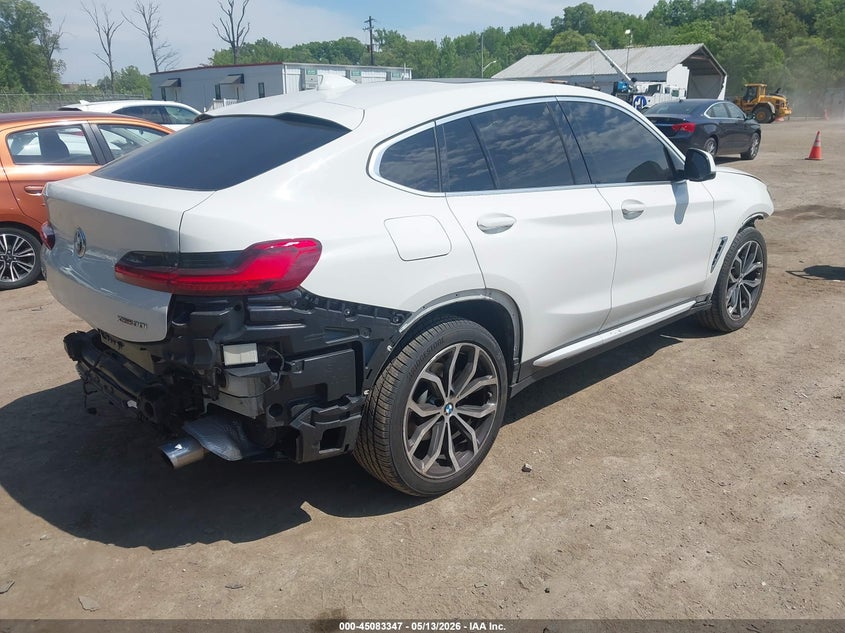 2021 BMW X4 VIN 5UX2V1C03M9G26656 IAAI salvage auction — FRONT & REAR, Salvage - Greater Than 75% (Maryland), sold $9,600 on 2026-07-21 (photo 4)