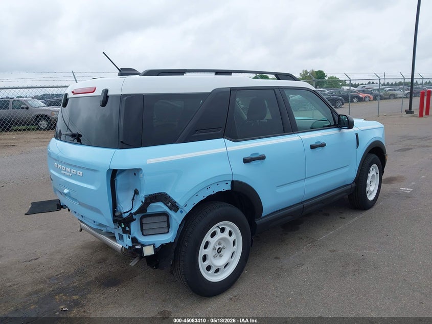 2025 Ford Bronco sport VIN 3FMCR9GN4SRE49737 IAAI salvage auction — REAR END, Salvage (Minnesota), sold $12,500 on 2026-07-27 (photo 4)