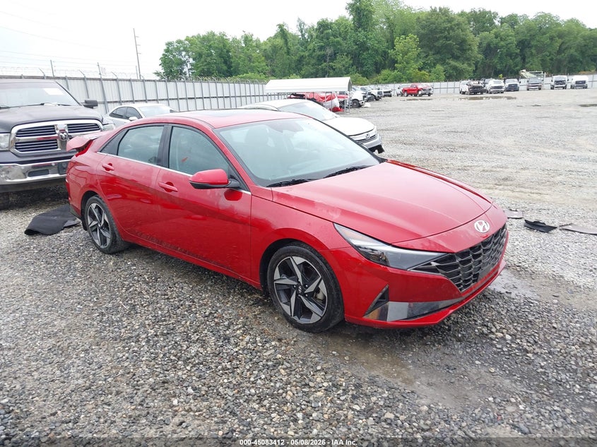 2023 Hyundai Elantra VIN KMHLP4AG7PU494805 IAAI salvage auction — LEFT SIDE, Salvage (Georgia), sold $3,700 on 2026-07-30 (photo 1)