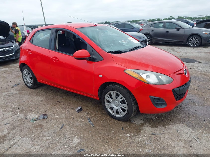 2014 Mazda 2 VIN JM1DE1KY0E0174461 IAAI salvage auction — LEFT SIDE, Salvage (Texas), sold $1,350 on 2026-07-07 (photo 1)
