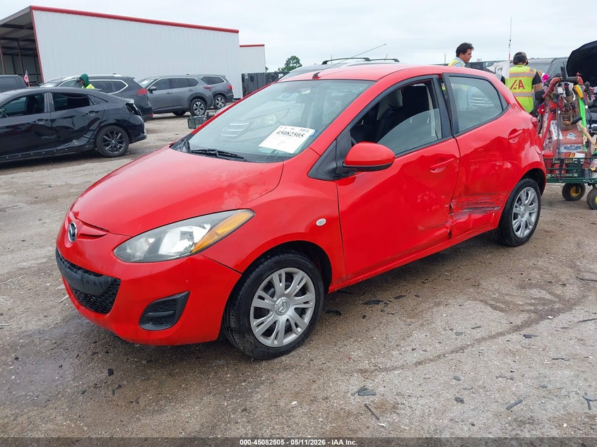 2014 Mazda 2 VIN JM1DE1KY0E0174461 IAAI salvage auction — LEFT SIDE, Salvage (Texas), sold $1,350 on 2026-07-07 (photo 2)