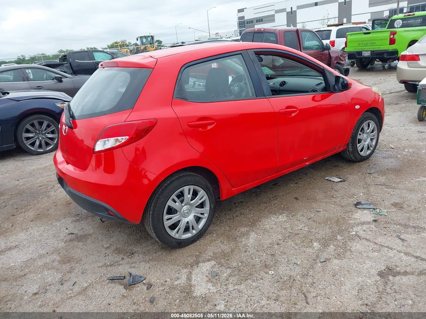 2014 Mazda 2 VIN JM1DE1KY0E0174461 IAAI salvage auction — LEFT SIDE, Salvage (Texas), sold $1,350 on 2026-07-07 (photo 4)