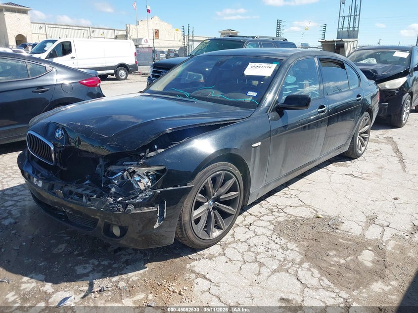 2008 BMW 7er VIN WBAHN83538DT78678 IAAI salvage auction — FRONT END, Salvage (Texas), sold $1,150 on 2026-07-06 (photo 2)