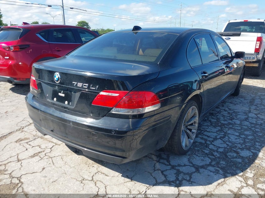 2008 BMW 7er VIN WBAHN83538DT78678 IAAI salvage auction — FRONT END, Salvage (Texas), sold $1,150 on 2026-07-06 (photo 4)