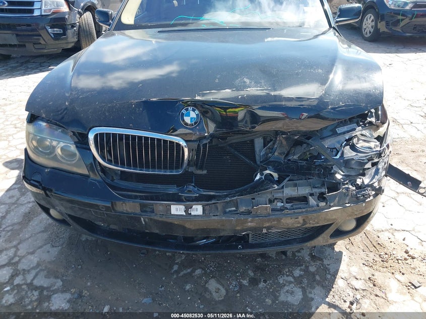 2008 BMW 7er VIN WBAHN83538DT78678 IAAI salvage auction — FRONT END, Salvage (Texas), sold $1,150 on 2026-07-06 (photo 6)