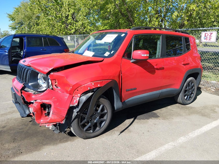 2020 Jeep Renegade VIN ZACNJBB13LPK95045 IAAI salvage auction — FRONT END, Salvage (New Jersey), sold $3,575 on 2026-08-08 (photo 2)