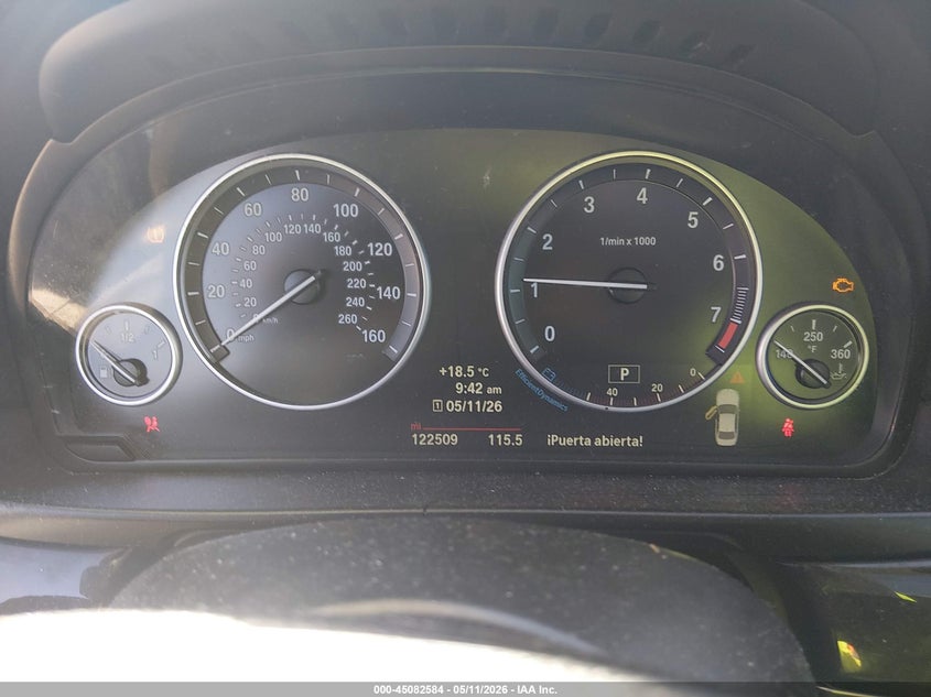 2014 BMW 5er VIN WBA5A7C54ED613822 IAAI salvage auction — REAR END, Salvage (Idaho), sold $2,000 on 2026-07-13 (photo 7)