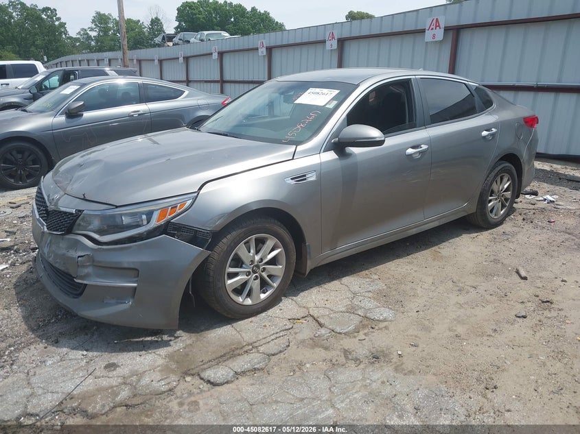 2016 Kia Optima VIN 5XXGT4L35GG109520 IAAI salvage auction — FRONT END, Salvage (Georgia), sold $1,450 on 2026-07-15 (photo 2)