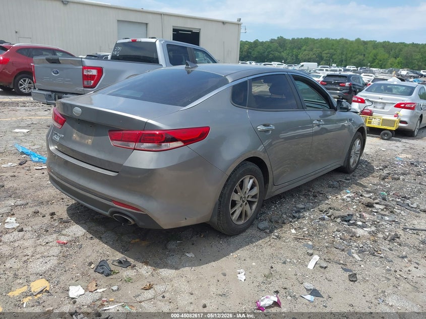 2016 Kia Optima VIN 5XXGT4L35GG109520 IAAI salvage auction — FRONT END, Salvage (Georgia), sold $1,450 on 2026-07-15 (photo 4)