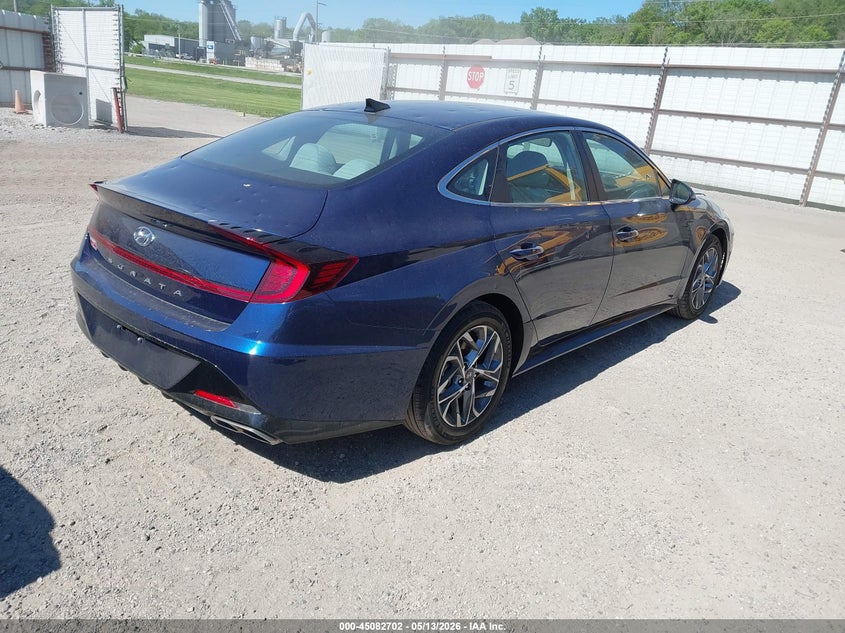 2020 Hyundai Sonata VIN 5NPEF4JAXLH015616 IAAI salvage auction — HAIL, Salvage (Iowa), sold $6,050 on 2026-07-06 (photo 4)
