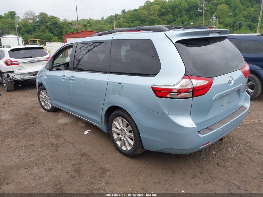 2016 Toyota Sienna VIN 5TDDK3DC4GS136382 IAAI salvage auction — RIGHT FRONT, Salvage (Pennsylvania), sold $25 on 2026-07-21 (photo 3)