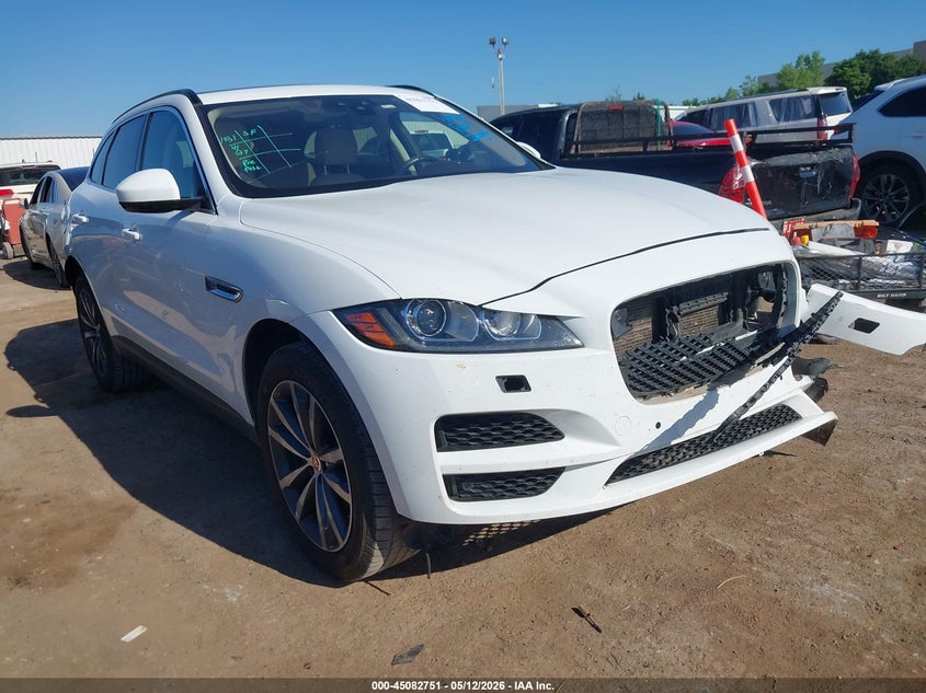 2019 Jaguar F-pace VIN SADCK2FX9KA361221 IAAI salvage auction — FRONT END, Clear (Oklahoma), sold $4,900 on 2026-07-08 (photo 1)