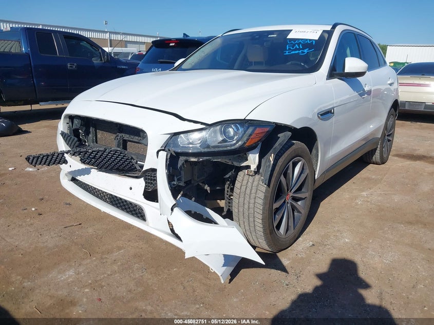 2019 Jaguar F-pace VIN SADCK2FX9KA361221 IAAI salvage auction — FRONT END, Clear (Oklahoma), sold $4,900 on 2026-07-08 (photo 2)