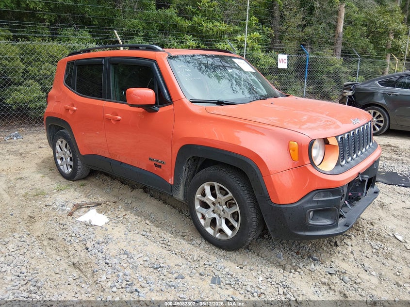 2018 Jeep Renegade VIN ZACCJABB7JPJ06954 IAAI salvage auction — FRONT END, Clear (South Carolina), sold $1,500 on 2026-07-07 (photo 1)