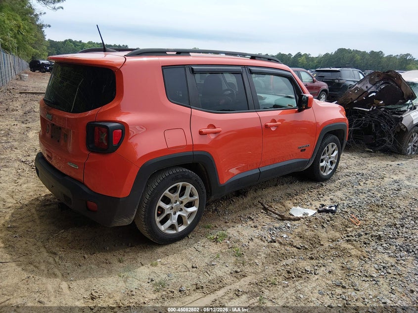 2018 Jeep Renegade VIN ZACCJABB7JPJ06954 IAAI salvage auction — FRONT END, Clear (South Carolina), sold $1,500 on 2026-07-07 (photo 4)