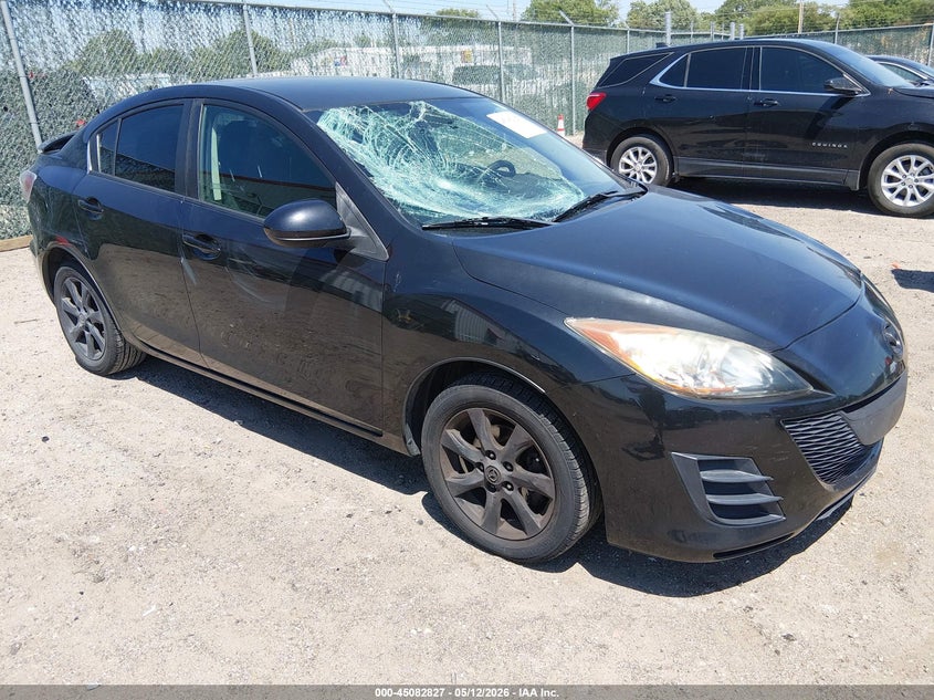 2010 Mazda 3 VIN JM1BL1SFXA1160843 IAAI salvage auction — LEFT FRONT, Salvage (Kansas), sold $500 on 2026-07-23 (photo 1)