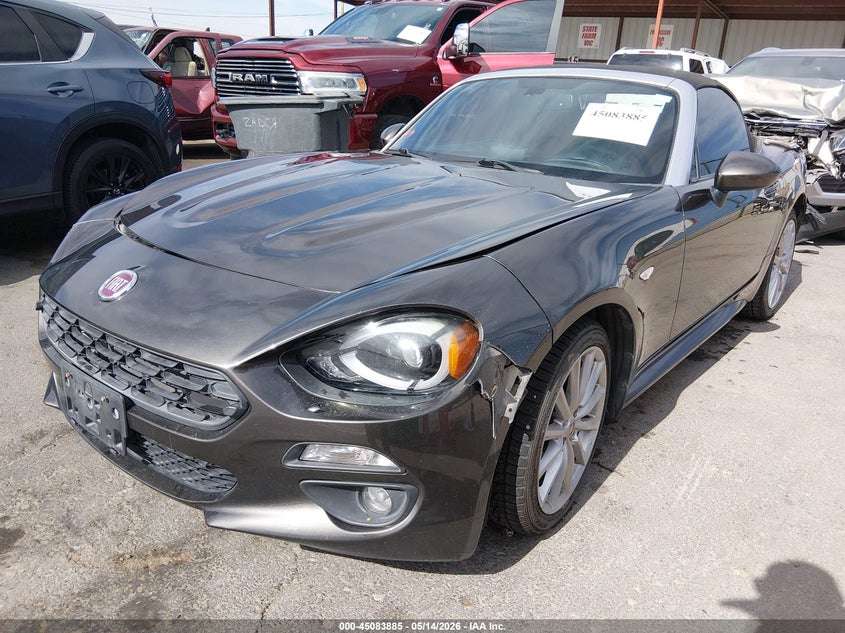 2017 Fiat 124 spider VIN JC1NFAEK9H0128136 IAAI salvage auction — RIGHT FRONT, Salvage (Texas), sold $4,025 on 2026-07-15 (photo 2)