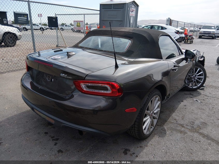 2017 Fiat 124 spider VIN JC1NFAEK9H0128136 IAAI salvage auction — RIGHT FRONT, Salvage (Texas), sold $4,025 on 2026-07-15 (photo 4)