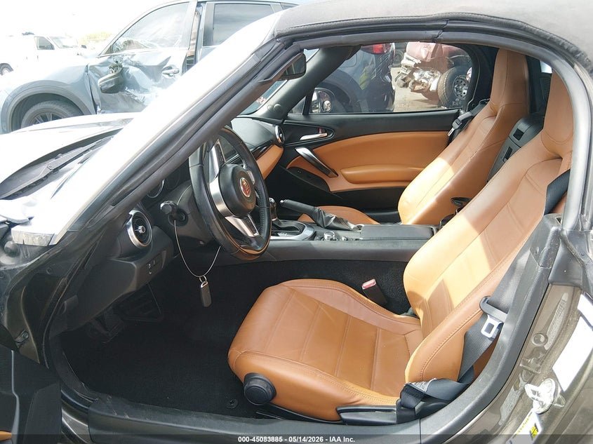 2017 Fiat 124 spider VIN JC1NFAEK9H0128136 IAAI salvage auction — RIGHT FRONT, Salvage (Texas), sold $4,025 on 2026-07-15 (photo 5)