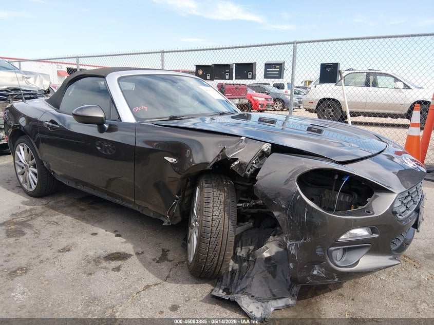 2017 Fiat 124 spider VIN JC1NFAEK9H0128136 IAAI salvage auction — RIGHT FRONT, Salvage (Texas), sold $4,025 on 2026-07-15 (photo 6)