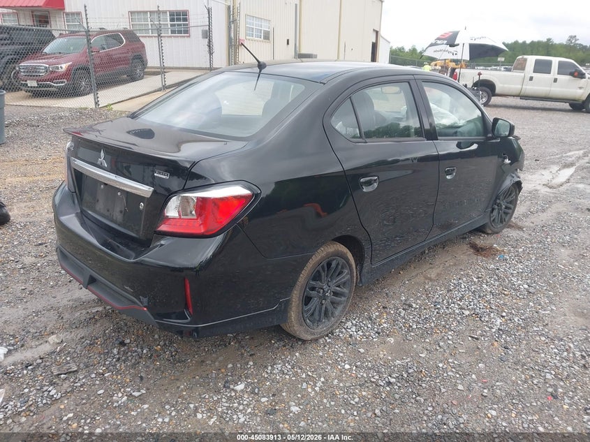 2024 Mitsubishi Mirage VIN ML32FUFJ0RHF14627 IAAI salvage auction — FRONT END, Salvage (Texas), sold $250 on 2026-07-10 (photo 4)