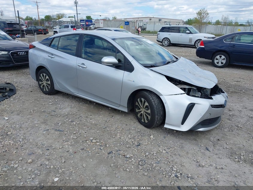 2021 Toyota Prius VIN JTDKAMFU6M3141425 IAAI salvage auction — FRONT END, Salvage (Wisconsin), sold $5,000 on 2026-07-16 (photo 1)