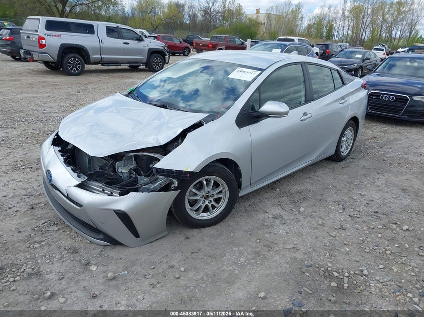 2021 Toyota Prius VIN JTDKAMFU6M3141425 IAAI salvage auction — FRONT END, Salvage (Wisconsin), sold $5,000 on 2026-07-16 (photo 2)