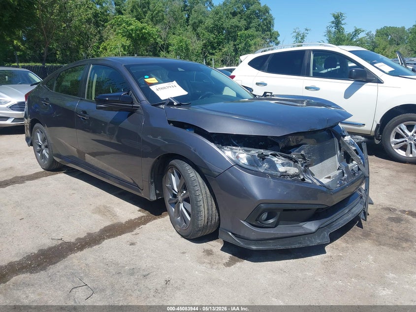2019 Honda Civic VIN JHMFC1F31KX001613 IAAI salvage auction — FRONT END, Salvage Title, sold $5,275 on 2026-07-15 (photo 1)