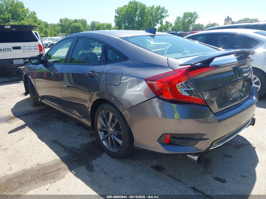 2019 Honda Civic VIN JHMFC1F31KX001613 IAAI salvage auction — FRONT END, Salvage Title, sold $5,275 on 2026-07-15 (photo 3)