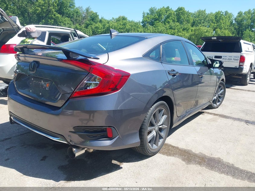 2019 Honda Civic VIN JHMFC1F31KX001613 IAAI salvage auction — FRONT END, Salvage Title, sold $5,275 on 2026-07-15 (photo 4)
