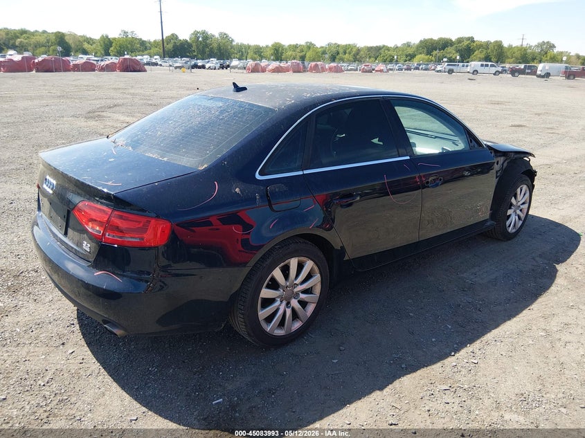 2009 Audi A4 VIN WAULK78K99N032870 IAAI salvage auction — UNKNOWN, Salvage - Greater Than 75% (Maryland), sold $425 on 2026-07-06 (photo 4)