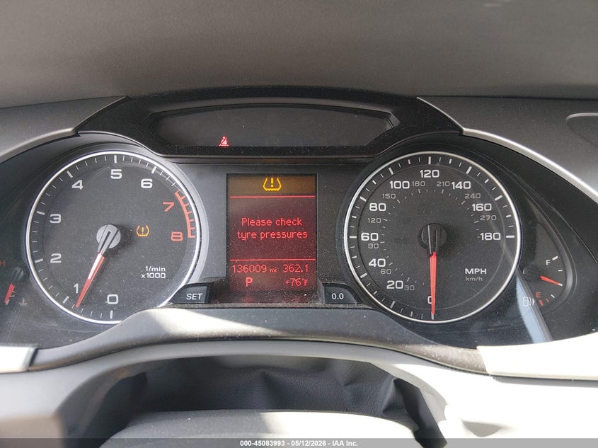 2009 Audi A4 VIN WAULK78K99N032870 IAAI salvage auction — UNKNOWN, Salvage - Greater Than 75% (Maryland), sold $425 on 2026-07-06 (photo 7)
