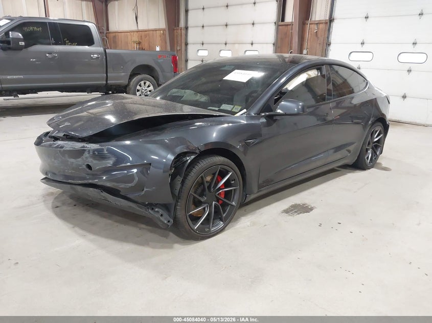 2025 Tesla Model 3 VIN 5YJ3E1ET3SF971988 IAAI salvage auction — FRONT END, Mv-907A (New York), sold $14,350 on 2026-07-23 (photo 2)