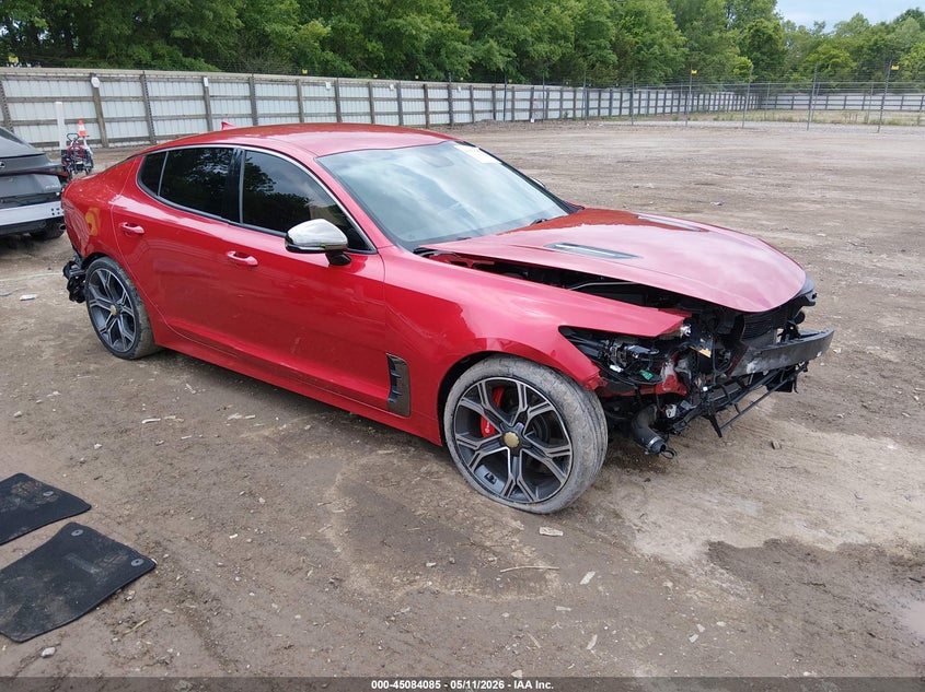 2020 Kia Stinger VIN KNAE35LC6L6077874 IAAI salvage auction — FRONT END, Salvage (Tennessee), sold $2,150 on 2026-07-29 (photo 1)