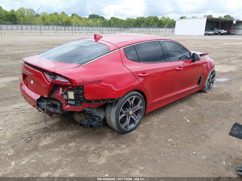2020 Kia Stinger VIN KNAE35LC6L6077874 IAAI salvage auction — FRONT END, Salvage (Tennessee), sold $2,150 on 2026-07-29 (photo 4)