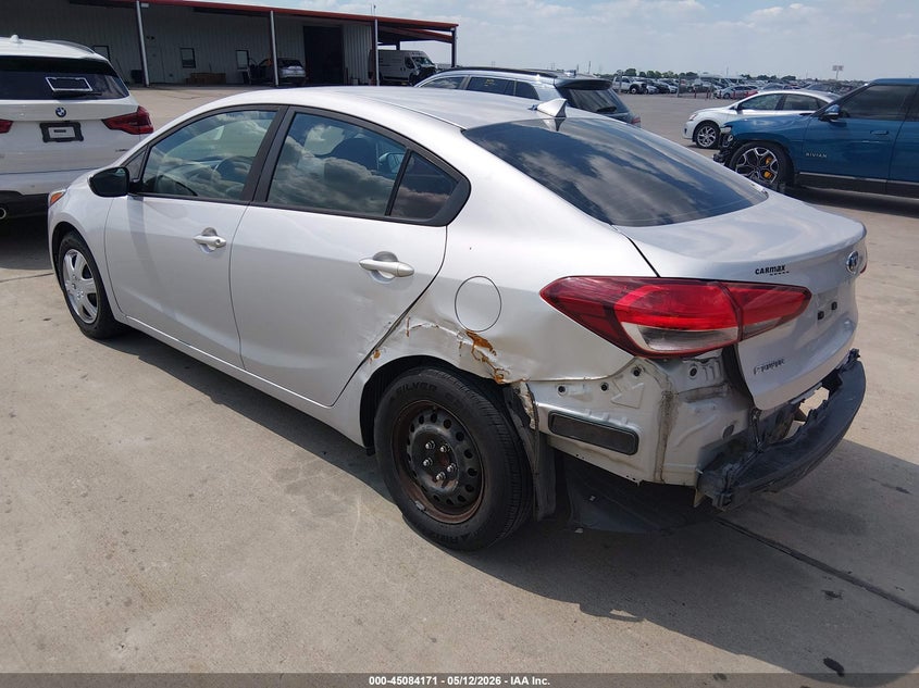 2017 Kia Forte VIN 3KPFK4A76HE046734 IAAI salvage auction — REAR END, Original (Texas), sold $1,500 on 2026-08-01 (photo 3)