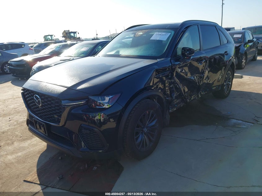 2025 Mazda Cx-70 VIN JM3KJBHD7S1117202 IAAI salvage auction — LEFT SIDE, Original (Texas), sold $10,400 on 2026-07-14 (photo 2)