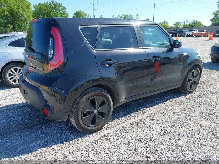 2016 Kia Soul VIN KNDJN2A24G7271811 IAAI salvage auction — HAIL, Clear (Missouri), sold $650 on 2026-07-13 (photo 4)