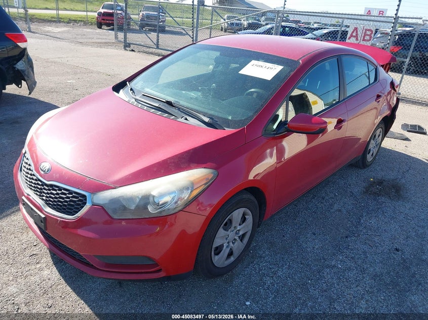 2016 Kia Forte VIN KNAFK4A62G5610751 IAAI salvage auction — REAR END, Salvage (Illinois), sold $325 on 2026-07-15 (photo 2)