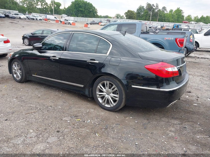 2012 Hyundai Genesis VIN KMHGC4DF6CU175440 IAAI salvage auction — FRONT END, Salvage (Georgia), sold $1,000 on 2026-07-08 (photo 3)