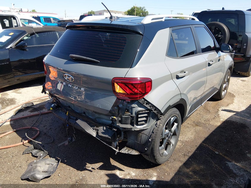 2023 Hyundai Venue VIN KMHRC8A35PU213790 IAAI salvage auction — REAR END, Clear (Oklahoma), sold $6,500 on 2026-07-21 (photo 4)