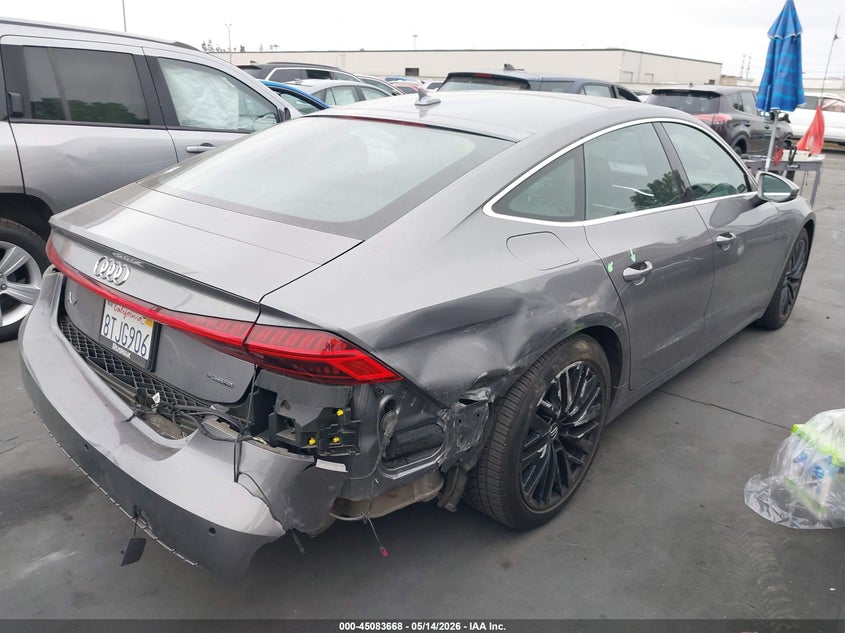 2020 Audi A7 VIN WAUP2AF29LN008092 IAAI salvage auction — REAR END, Salvage Title, sold $12,600 on 2026-07-11 (photo 4)