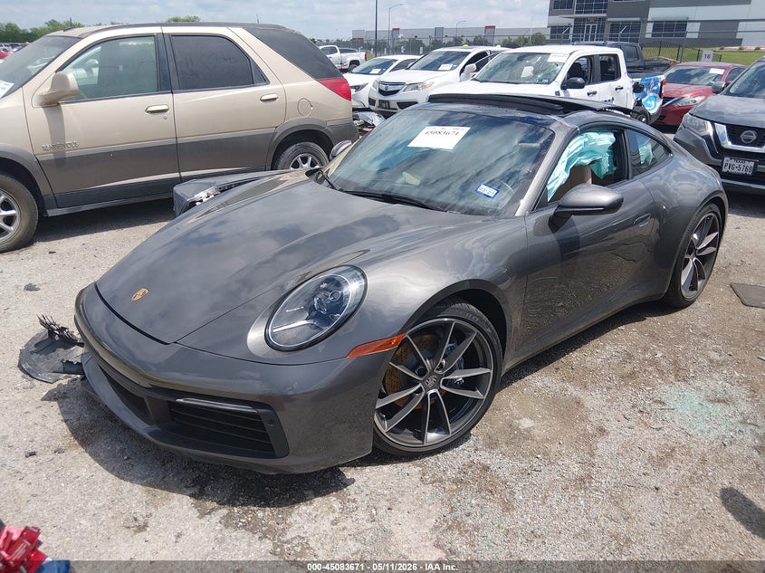 2022 Porsche 911 VIN WP0AA2A95NS206601 IAAI salvage auction — FRONT END, Original (Texas), sold $50,000 on 2026-07-13 (photo 2)